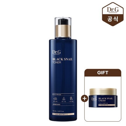 [닥터지] 블랙스네일 토너 150mL + 크림15mL(증정), 단품