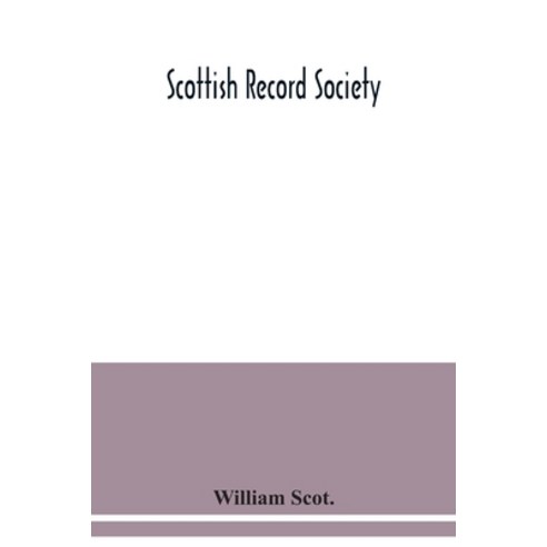 Scottish Record Society; Parish lists of Wigtownshire and Minnigaff 1684 Paperback, Alpha Edition