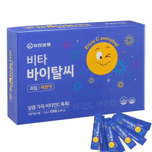 유한양행 비타바이탈씨 레몬맛 비타민C과립, 240g, 1개