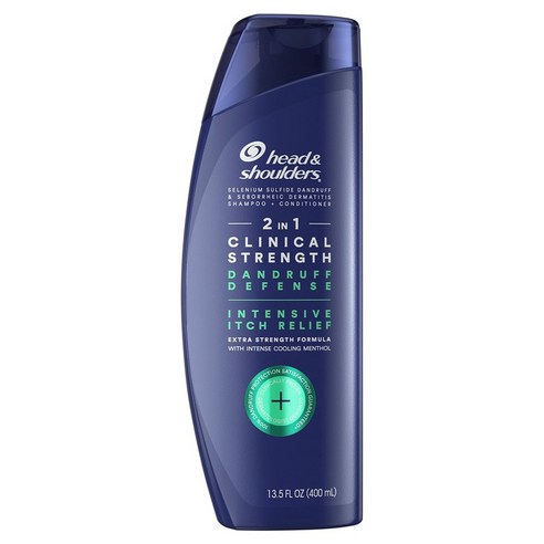 헤드앤숄더 2-in-1 클리니컬 스트렝스 이치 릴리프 비듬 샴푸 린스 쿨맨솔 400ml, 1개