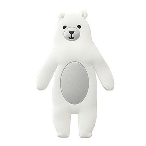HUBO 귀여운 캐릭터 동물 걸이 타지 않는 휘는 냉장고 자석 열쇠 행거, 1개, 곰