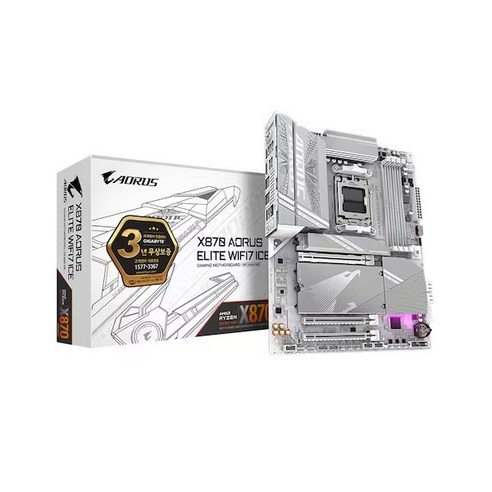 GIGABYTE X870 AORUS ELITE WIFI7 ICE 제이씨현: 빙하처럼 차가운 성능, 당신의 시스템을 예술로 승화시키다 x870aoruselitewifi7