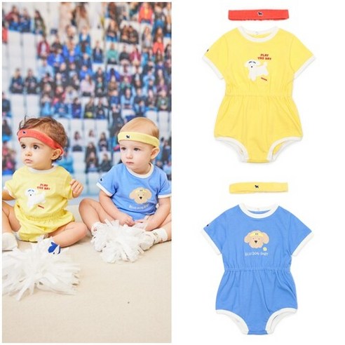 블루독베이비 컬러보트셔츠상하복 BL 44313-610-09