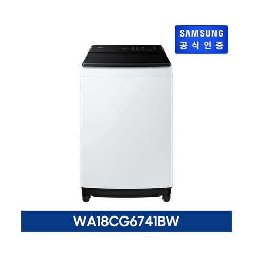 삼성전자 삼성 그랑데 통버블 세탁기 18kg 화이트 WA18CG6741BW + 고속블랜더, 없음, 상세 설명 참조