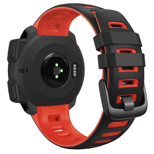 Garmin Instinct 2 시계대 프리미엄 투톤 고무 손목 밴드 가민 교체 스트랩, For Garmin Instinct 2, #1