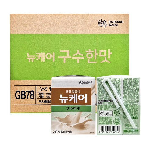 대상웰라이프 뉴케어 구수한맛 200ml *60팩 입맛 없어 밥거르시는 부모님을 위해 따뜻한 마음으로 선물하세요, 60개 Best Top3 대상웰라이프 뉴케어 구수한맛 200ml *60팩 입맛 없어 밥거르시는 부모님을 위해 따뜻한 마음으로 선물하세요, 60개 Best Top3