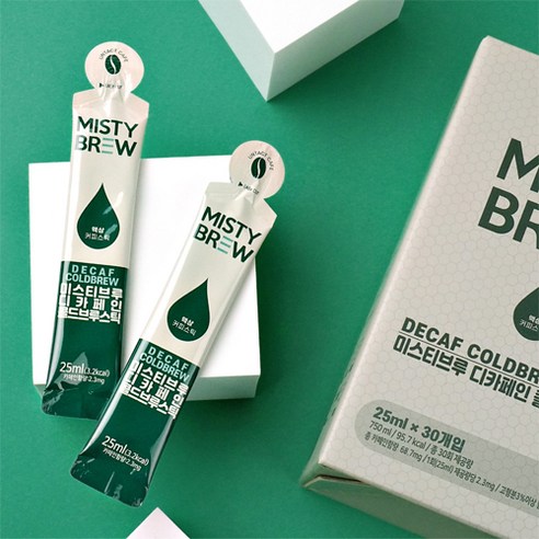 카페인 없이 커피의 맛과 향을 즐기세요.