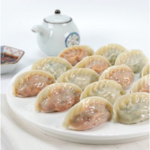 허만두 알찬 고기잎새만두 1.4kg + 허만두 알찬 김치 잎새만두 1.4kg, 1세트, 400g