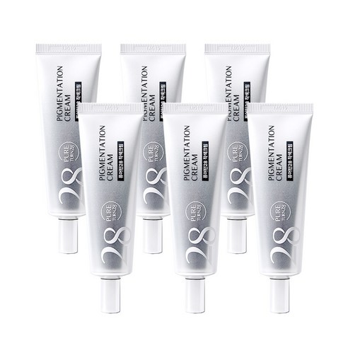 퓨어턴28 착색크림 미백 화이트닝 50ml 착색전용크림 색소침착, 6개