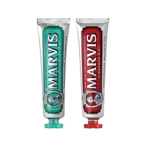 [마비스 코리아] 마비스 치약 85ml X 2 (진저민트 시나몬민트), 1개, 170ml