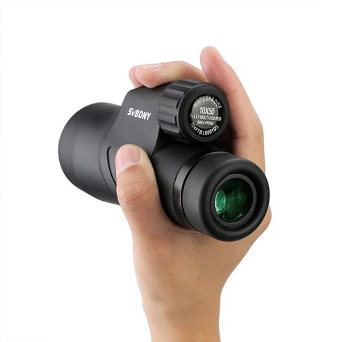 쌍안경 콘서트망원경 뮤지컬망원경 스스줌 오페라글라스 SVBONY SV45 Monoculars 망원경 10x50 줌 HD 고출력 프리즘 방수 조류 관찰 용 별 스코프 여행 Starg, 01 monocular