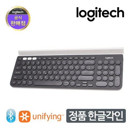 로지텍 K780 무선 블루투스 키보드, 블랙, 일반형