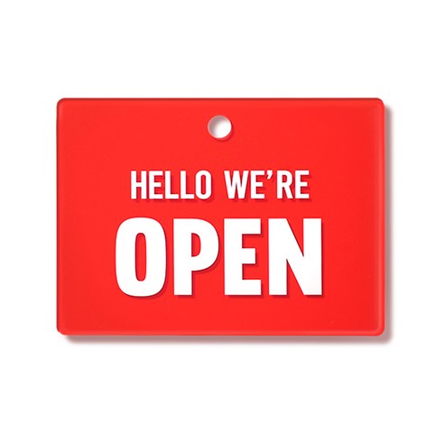 아크릴 안내 팻말, 1개, OPEN