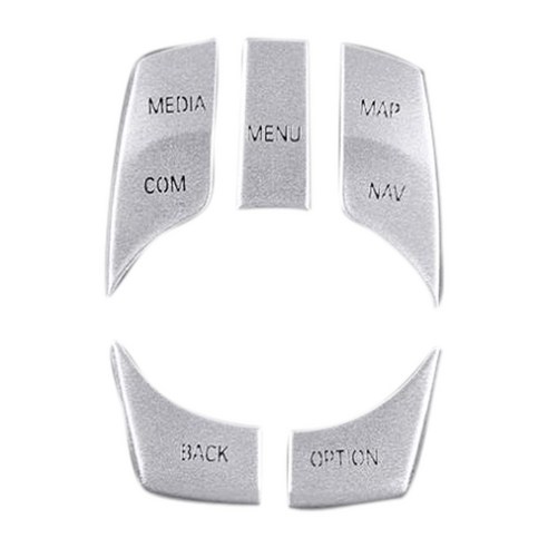 알루미늄 합금 멀티미디어 버튼 스티커 장식 커버 TRIM TOYOTA GR SUPRA A90 2018-2021 자동차 액세서리 5pcs, 보여진 바와 같이, 하나