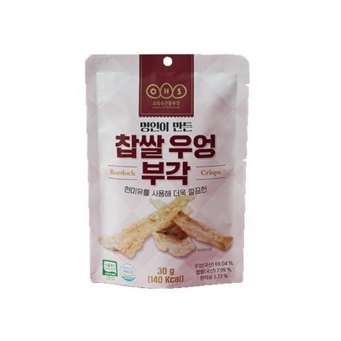 [오희숙전통부각] 찹쌀우엉부각30g X 5봉