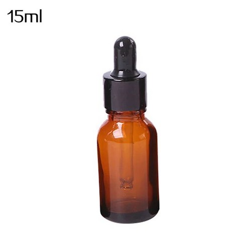 5ml-100ml 미니 앰버 유리 액체 시약 병 점안기 비어, [01] 5ml