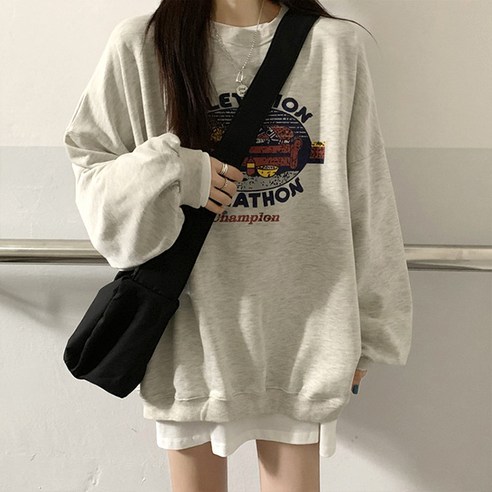 주디앤 여성 봄 가을 소피 오버핏 긴팔 티셔츠