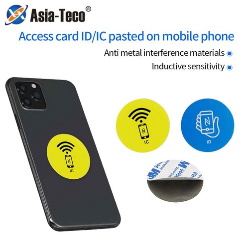 스마트 안티 마그네틱 스티커 RFID 키 태그 토큰 붙여 넣기 가능 액세스 제어 카드 125Khz TK4100 / 13.56Mhz M1 1K S50 10 개, 02=125KHzID10pcs