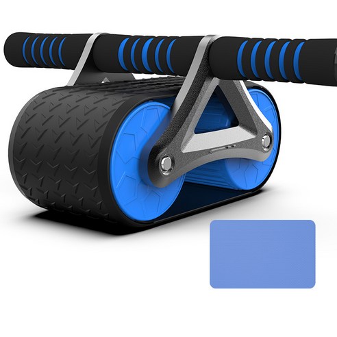 쾌의 ab슬라이드 복근운동기구 롤아웃 ab휠 무소음 코어 운동기구 + 무릎패드, 푸른 색