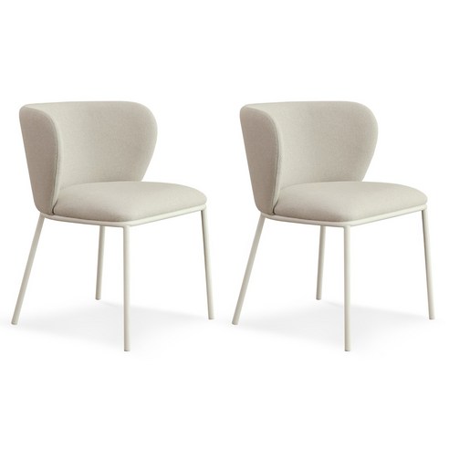 티엔느디자인 제나 카페 인테리어 식탁 의자 2p, 오트밀+화이트(무료배송) X 2개