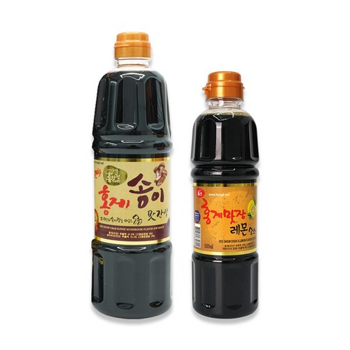 홍게맛 송이간장 900ml + 홍게맛장 레몬소스 500ml 홍게 조미료 맛간장, 1400ml, 1세트