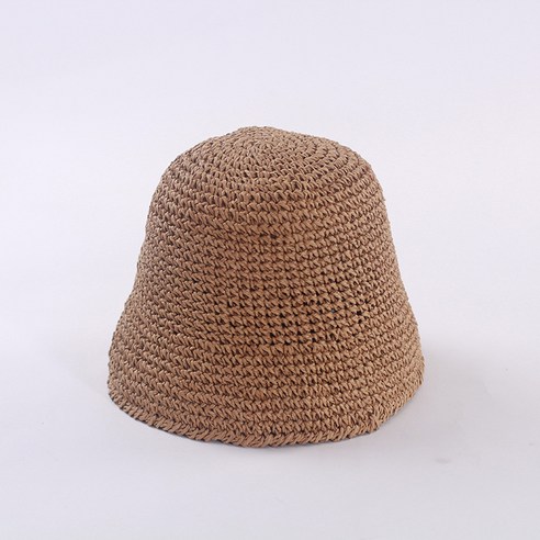 일계chic 심플한 초안 물통 모자 여자 여름 자외선 차단 어부 모자, 카키