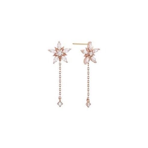 [로이드] ** 플라워 드롭 14K Gold 귀걸이