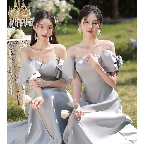 그레이 셀프웨딩드레스: 모든 경우에 걸맞은 우아함