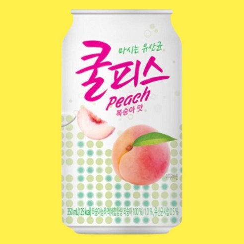 쿨피스 복숭아 350ml 24캔, 24개