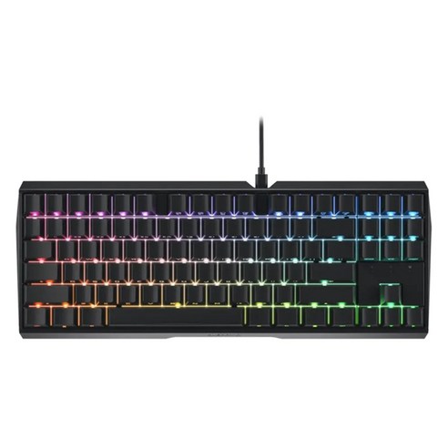 CHERRY MX 3.0 TKL RGB 시리즈 기계식 유선 키보드, 블랙, 갈축