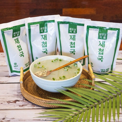 섬진강식품 국내산 재첩국 500gx8팩, 500g, 8개