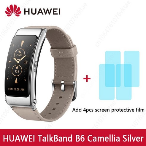 스마트워치화웨이 TalkBand B6 스마트 손목 밴드 블루투스 5.2 1.53 인치 AMOLED 스크린 Kirin A1 프로세서, 03 B6 Camellia Fashion