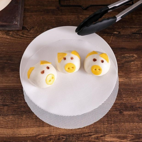 요리를 쉽고 즐겁게 만드는 실리콘 찜기 깔개 시트 푸드메쉬