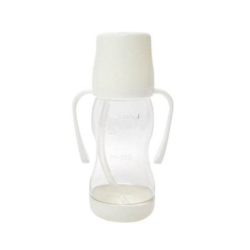 아가프라 라온빨대컵 350ml / 국민빨대컵 와이드젖꼭지 호환가능, 아이보리
