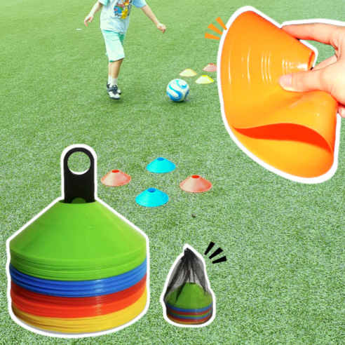 다이룸마켓 깨지지않는 스포츠 축구 접시콘 세트, 50P, 1개