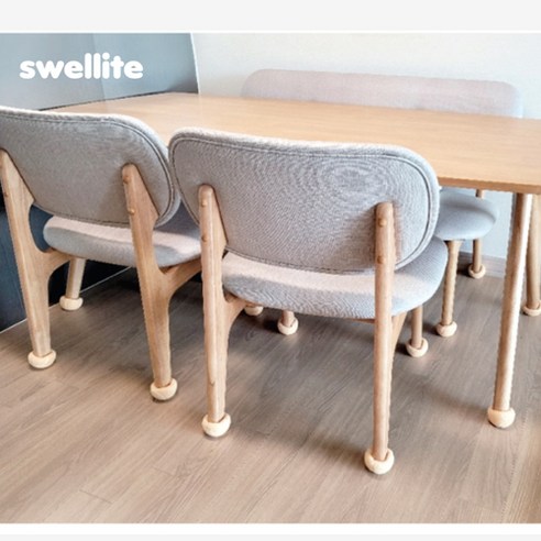 편안한 착좌감과 층간소음 방지를 제공하는 swellite 테니스공 의자 다리 발커버