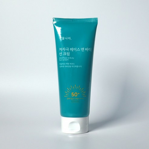 식물나라 산소수페이스앤바디 저자극 선크림 SPF50+ PA++++, 1개