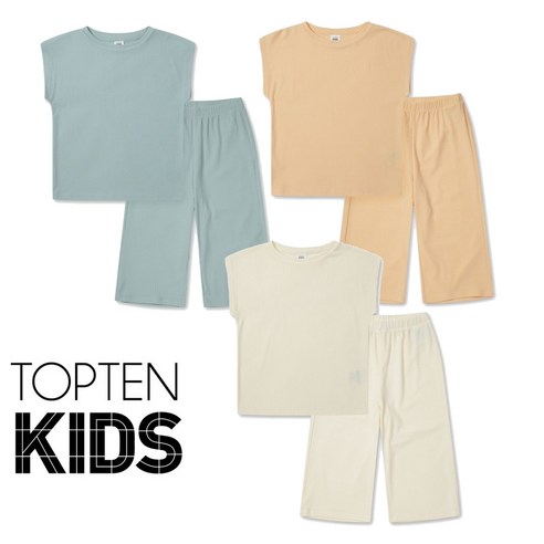 탑텐키즈반바지 탑텐키즈반바지 제이키드주니어 스트롱카고반팔상하복 주니어의류 남아 여아 초등학생옷 청바지 면바지 상하복 티셔츠 [특가세일] 탑텐키즈 여아 시원한 원단 니트 골지 민소매 상하복 세트