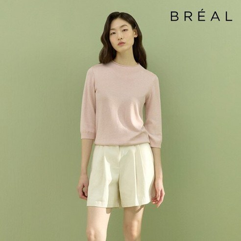 브리엘 25SS 실크 블렌딩 니트 3종, 사이즈:66