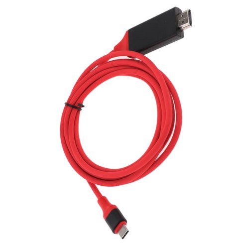 USB C-케이블 인터페이스 장비 레드에 USB-C 인터페이스를 연결, 레드, {"사이즈":"2m"}, {"수건소재":"설명"}