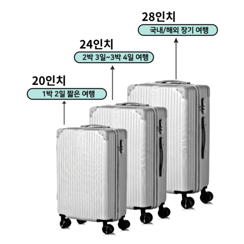 짐 싸는 스트레스는 이제 안녕! 본도니아 캐리어 3종 세트로 여행을 더 편안하게.