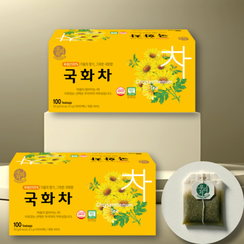 송원 우리차 국화차 100T, 500mg, 100개입, 2개
