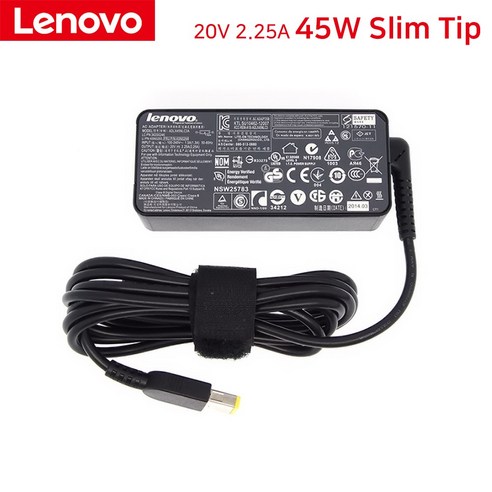 Lenovo 씽크패드 T450 T450S 어댑터 20V 2.25A 45W 슬림팁 충전기, 어댑터+케이블