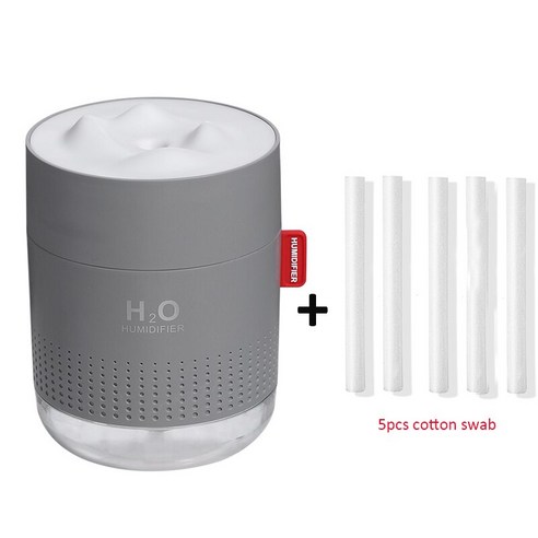 [FNJ] 화이트 스노우 마운틴 가습기 500Ml 초음파 Usb 아로마 디퓨저 진정 라이트 아로마 테라피 Humidificador 홈 Difusor, 녹색