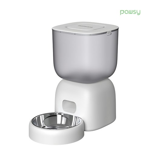 파우시 자동급식기 화이트, 화이트, 3L, 1개