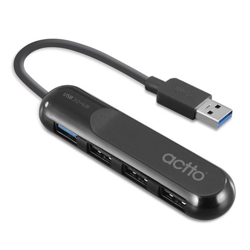 엑토 인투 USB 2.0 & 3.0 허브 HUB-30, 블랙