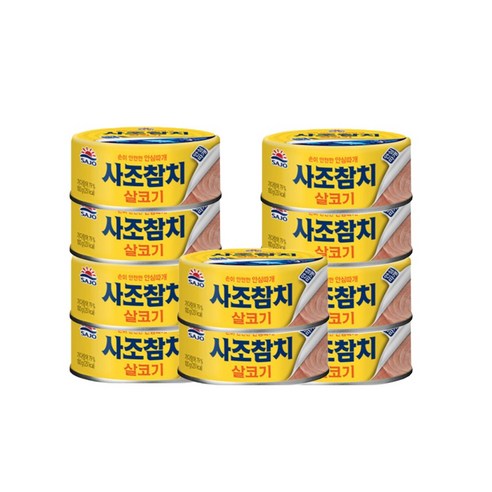 <올따옴> 사조해표 살코기 참치 안심따개 100g 10입, 1개