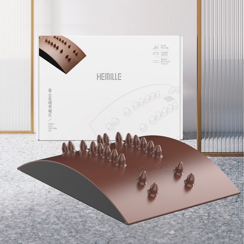 뭉근한 온기로 풀어내는 뻐근함, 김소형 원방 등 허리 스트레칭 지압 패드 업그레이드