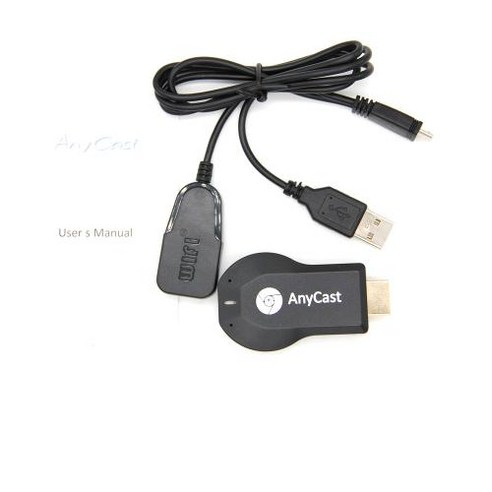 Anycast M4 플러스 니켈 도금 PC 안드로이드 캐스트 HDMI 호환 WiFi 동글 2 미러링 다중 TV 스틱 어댑터, 한개옵션0, 한개옵션0 애플티비4k