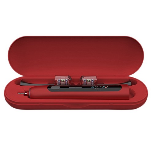 AFBEST 전동 칫솔 보관 케이스 필립스 레드 용 휴대용 여행용 박스, 빨간